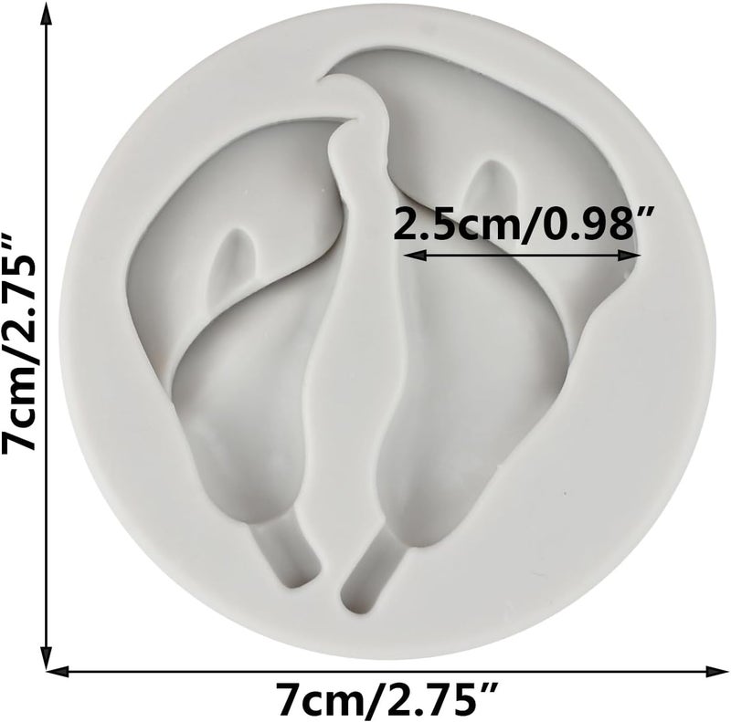 TAOXIBEI Flower Polymer Clay Mold Calla Lily Silicone Molds for DIY Crafts Air Dry Plaster Polymer Clay Epoxy Resin Casting Jewelry Making - Image 2